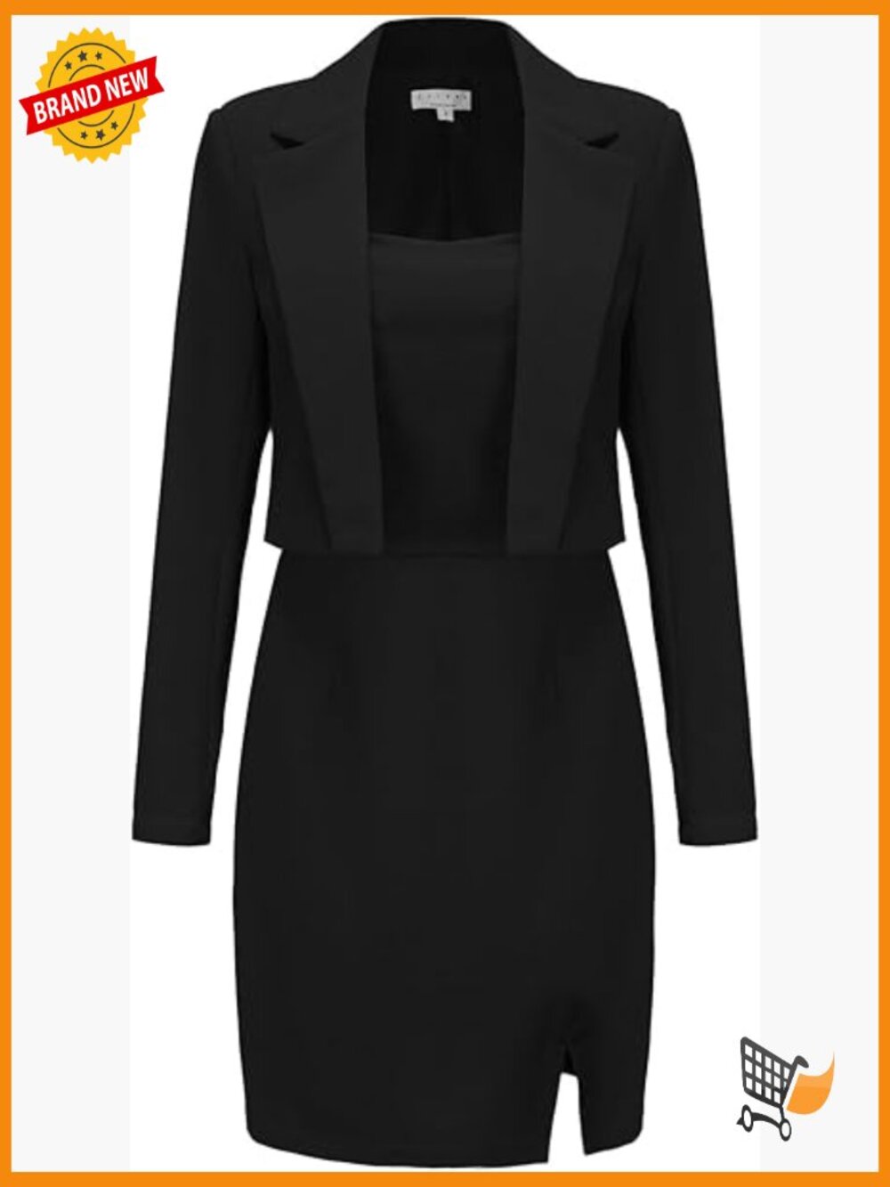 Professional Business Blazer Dress Suit Set 2 Piece Work Office Outfit